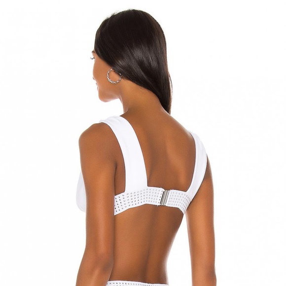 ELLEJAY Buzios Bikini Top in White Medium - Picture 6 of 9